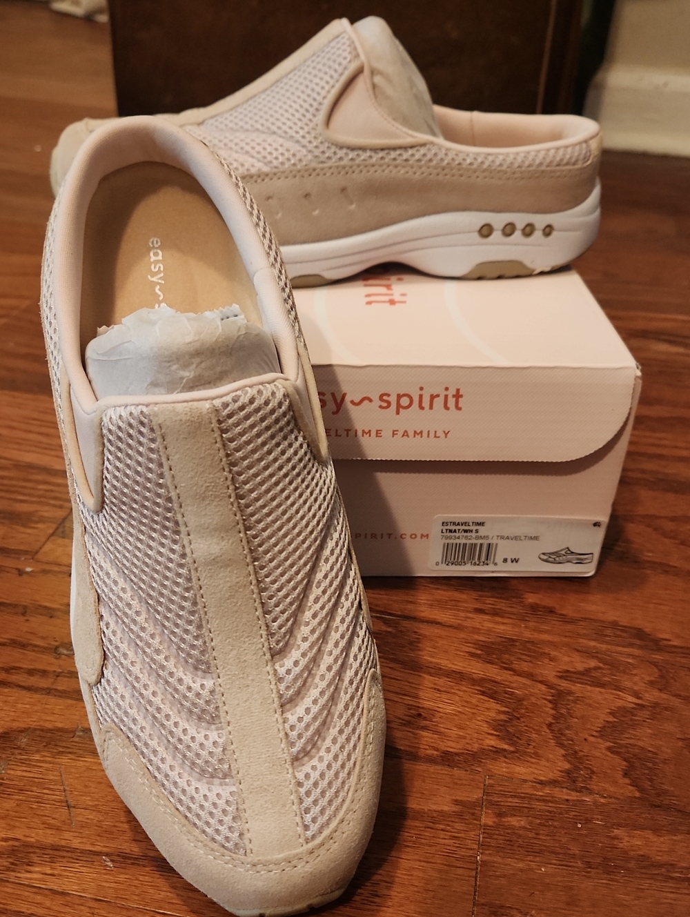 Easy Spirit Women's Slip-On Sneakers in Light Taupe